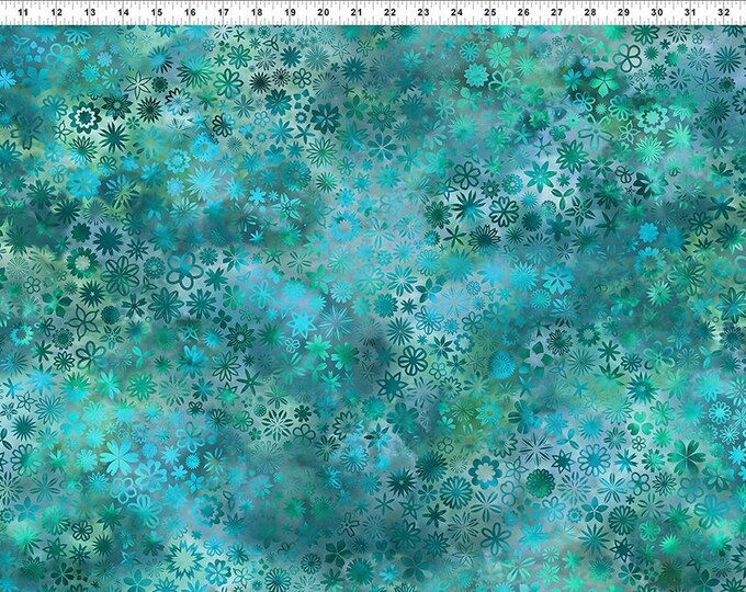 Prism 13JYQ-1 Field Teal: Stunning Teal Fabric by Jason Yenter