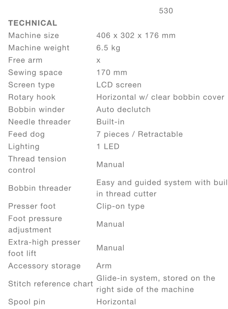 Sewing Machine Elna experience 530