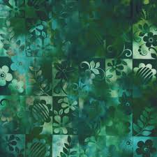 Prism 12JYQ-1 Dark Green Rectangle: Striking Fabric Design by Jason Yenter